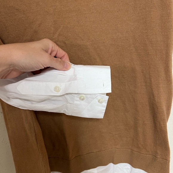 STAUD Women’s Mixed media shirt dress XS - Picture 5 of 9